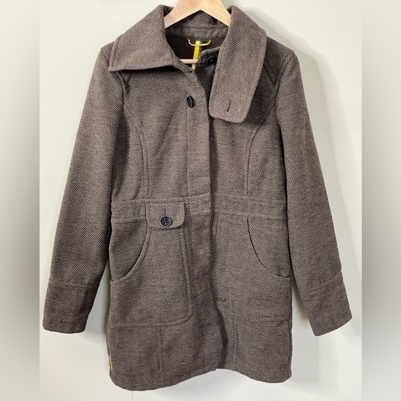 Lole Jackets & Blazers - Lole Tweed Brown Herringbone Jacket Size Medium 8-10